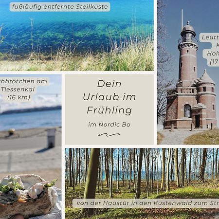 Nordic Bo -Wellen Wald Und Wilde Kueste- Strandnahe Doppelhaushaelfte Mit Waldterrasse Surendorf 외부 사진